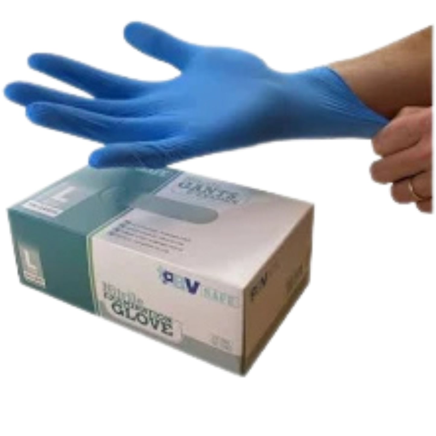 Gants nitrile avion – bleus ou noirs, usage cabine ou catering, sans latex