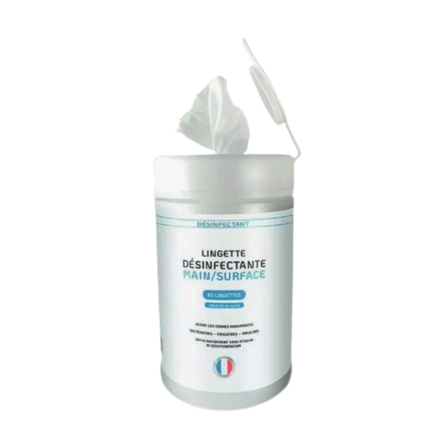 Lingettes dΓ©sinfectantes avion β sachet individuel, norme EN14476, personnalisable logo